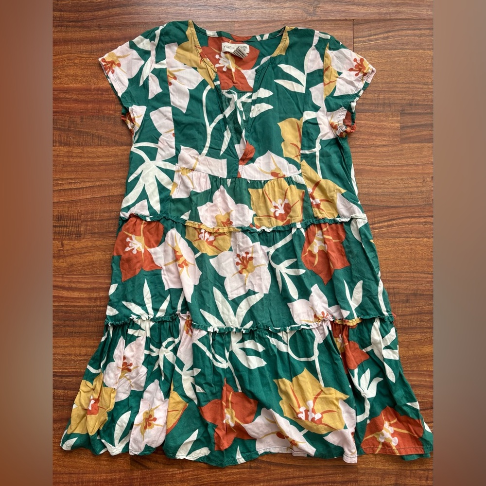 Yireh Tropical Green Dress